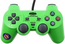 Controle Top-World Dual Shock 2 com Fio para PS2 Verde (Caixa Feia)