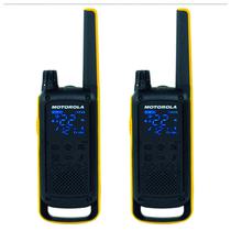 Walk Talk Motorola T-470 35MIL-56KM / IPX4 / Lanterna / Bateria Recarregavel - Preto e Amarelo