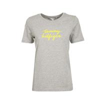 Camiseta Tommy Hilfiger Feminina WW0WW26661-PYT-00 s Light Grey Heathe