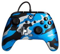 Controle Powera Enhanced Wired Metallic Blue Camo para Xbox - (PWA-A-2508)