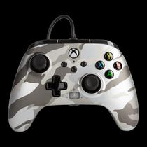 Controle Powera Enhanced Wired para Xbox - Metallic White Camo (Pwa-A-Metallic)