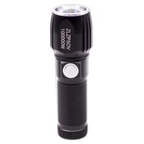 Mini Lanterna LED Tatico ZLZP50V / Recarregavel / 100000W - Preto