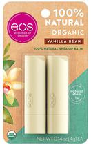 Protetor Labial Eos Natural Organic Vanilla Bean (2 X 4G)