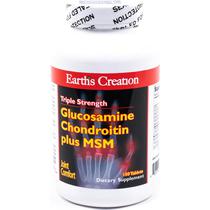 Suplemento Earths Creation Glucosamine Chondroitin Plus MSM - 150 Capsulas