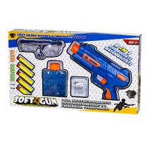 Pistola de Gel Ball Soft Gun 2 Em 1 / Balas de Eva / Balas de Agua - Azul