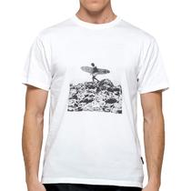 Camiseta Sundek B&W Surfer M033TEJ7800 Tamanho XS Masculino - Branco