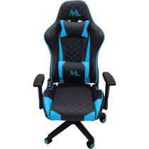 Cadeira de Escritorio Gamer Mtek MK01 - Preto/Azul