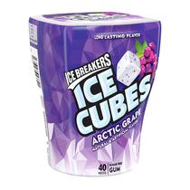 Chicle Ice Breakers Sin Azucar Ice Cubes Uva Artica 40 Unidades