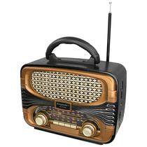 Radio Portatil Ecopower EP-F210B - USB/ SD/ Aux - AM/ FM/ SW - Bluetooth - Marrom