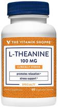 The Vitamin Shoppe L-Theanine 100MG (60 Capsulas Vegetais)