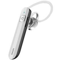 Fone de Ouvido Mono Auricular Philips SHB1623 com Bluetooth e Microfone - Branco/Preto