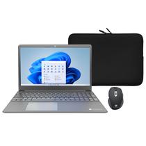 Notebook Gateway GWNC31514-BK Intel Core i3 1115G4 de 3.0GHZ Tela Full HD 15.6" / 4GB de Ram / 128GB SSD - Charcoal Cinza