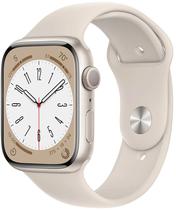 Apple Watch S8 (GPS) Caixa Aluminio Starlight 45MM Pulseira Esportiva A2771 MNP23LZ