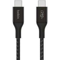 Cabo Belkin Boostcharge 2M USB-C/USB-C 240W Braided Preto - CAB015BT2MBK