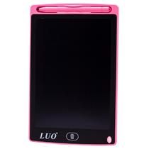Painel de Escritura Tablet Luo LCD 8.5" Pulegadas LU-A71 Digital Grafico Eletronico Portatil Placa de Desenho Manuscrito Pad para Criancas Adultos Casa Escola Escritorio - Rosa