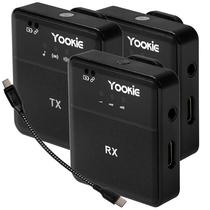 Microfone Sem Fio para Smartphone Yookie YM07 com USB-C - Preto