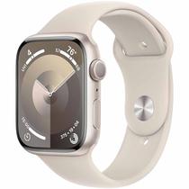 Apple Watch Series 9 Caixa de Aluminio Em Starligtht e Correia Esportiva Em Cor Starligtht 41 MM s/M MR8T3LW/A