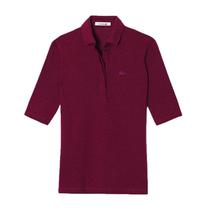 Camiseta Lacoste Polo Feminina PF6763-SVN 44 - Vermelho Vinho
