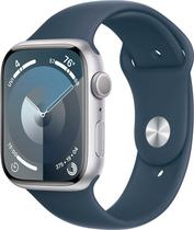 Apple Watch S9 (GPS) Caixa Aluminio Silver 45MM Pulseira s/M Storm Blue A2980 (Sem Lacre)