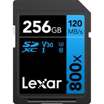 Memoria SD Lexar 800X Blue Series 120-45 MB/s C10 U3 V30 256 GB (LSD0800256G-Bnnnu)