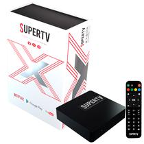 TV Box Super TV White X 4K Uhd Iptv/ Wi-Fi/ Dlna/ USB/ Microsd/ Bivolt - Preto