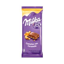 Tableta Chocolate Milka Castanas Con Caramelo 155GR