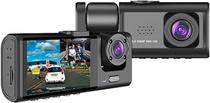 Camera S1 com Monitor de Estacionamento de Tres Lentes HD 1080P e Visao Noturna Car DVR