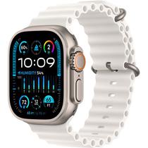 Apple Watch Ultra 2 (GPS + Cellular Caixa de Titanio Em Prata e Correia Esportiva Em Cor White Ocean 49 MM MREJ3LW/A