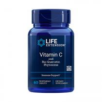 Vitamina C 1000MG e Bio-Quercetin Phytosome Life Extension 60 Tablets Vegetariana