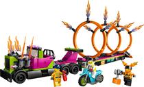Lego City Stunt Truck & Ring Of Fire Challenge - 60357 (479 Pecas)