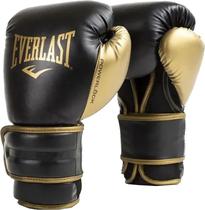Luva de Treinamento Everlast Powerlock Boxing Gloves P00002664 - Black/Gold