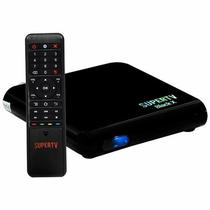 Receptor Digital Super TV X Black Uhd 4K Wifi/ HDMI/ USB/ Lan/ Android Preto