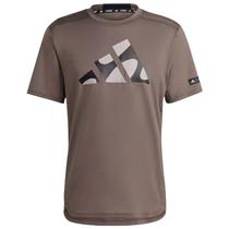 Camiseta Adidas Masculino Training Marimekko 2X Marrom - HR8207