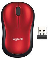 Mouse Logitech M185/2.4 GHZ Sem Fio - Vermelho