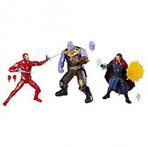 Pack Boneco Hasbro Marvel Legends Avengers Infinity War - Iron-Man + Thanos + Doctor Strange E2451