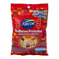 Bala Arcor Recheada Frutas Pacote 150G