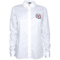 Camisa Tommy Hilfiger Feminina WW0WW21637-100 10 - Branco