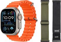 Apple Watch Ultra 2 49MM MREH3LW Orange Ocean +Super Kit Pulseira Joog