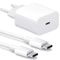 Fuente Carregador 20W USB-C para USB-C - iPhone, Xiaomi, Samsung