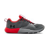 Tenis Under Armour Charged Engage Masculino Cinza/Vermelho 3022616-105