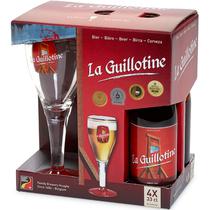 Kit Cerveja Delirium La Guillotine - 4 Unidades 330ML + Copo - 250ML