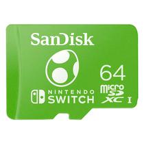 Cartao de Memoria Micro SD Sandisk Nintendo Switch 64GB - SDSQXAO-064G-GN6ZN