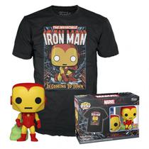 Funko Pop Tees Marvel Holiday - Iron Man e Camiseta Tamanho L (72838)
