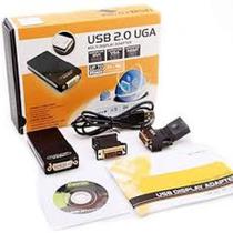 Adaptador de Video USB 2.0 X VGA/DVI/HDMI Multi Display Uga (Conversor e Divisor de 3 Telas )