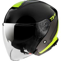 Capacete MT Helmets Thunder 3 SV Jet Xpert C3 - Aberto - Tamanho M - com Oculos Interno - Gloss Fluor Yellow