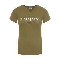 Camiseta Tommy Hilfiger Feminina M/C DW0DW07524-MRV-0 L Martini Olive