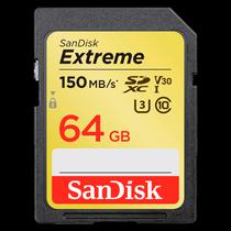 Memoria SD C10 Sandisk Extreme 64GB / 150MB/s - SDSDXVE-064G-Gncin