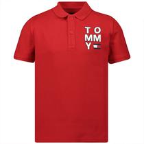 Camiseta Tommy Hilfiger Polo Infantil Masculino M/C KB0KB05430-XA9-00 12 Racing Red