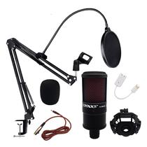 Microfone para Podscast Sate A-MK06 Unidireccional Podcast/Streaming - Preto