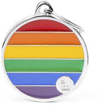 Medalha de Identificacao Myfamily Rainbow Circulo Grande BH54C